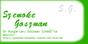 szemoke goszman business card